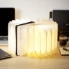 Lampe livre effet cuir marron < Gifi New