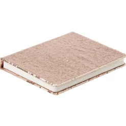 Lampe livre effet sequin rose
