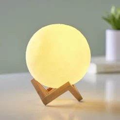 Lampe lune veilleuse LED Ø12xH18cm < Gifi Outlet