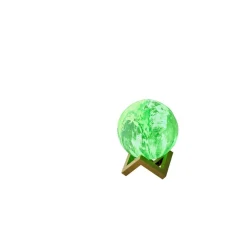 Lampe mappemonde socle bois et télécommande Ø15cm < Gifi New