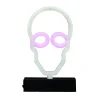 Lampe néon Halloween tête de mort 15xH23,5cm