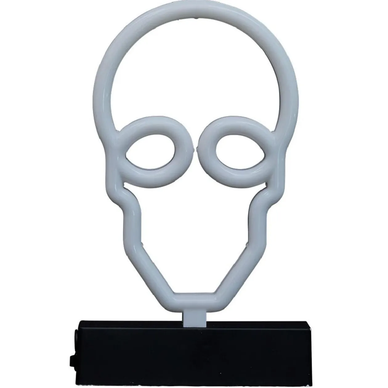 Lampe néon Halloween tête de mort 15xH23,5cm