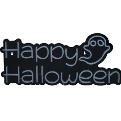 Lampe néon Happy Halloween orange 60xH28,5cm