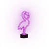Lampe néon LED forme flamant rose Ø9,5x13xH29,5cm < Gifi Discount