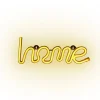 Lampe néon LED forme home jaune à suspendre L34xH12,5cm < Gifi Outlet