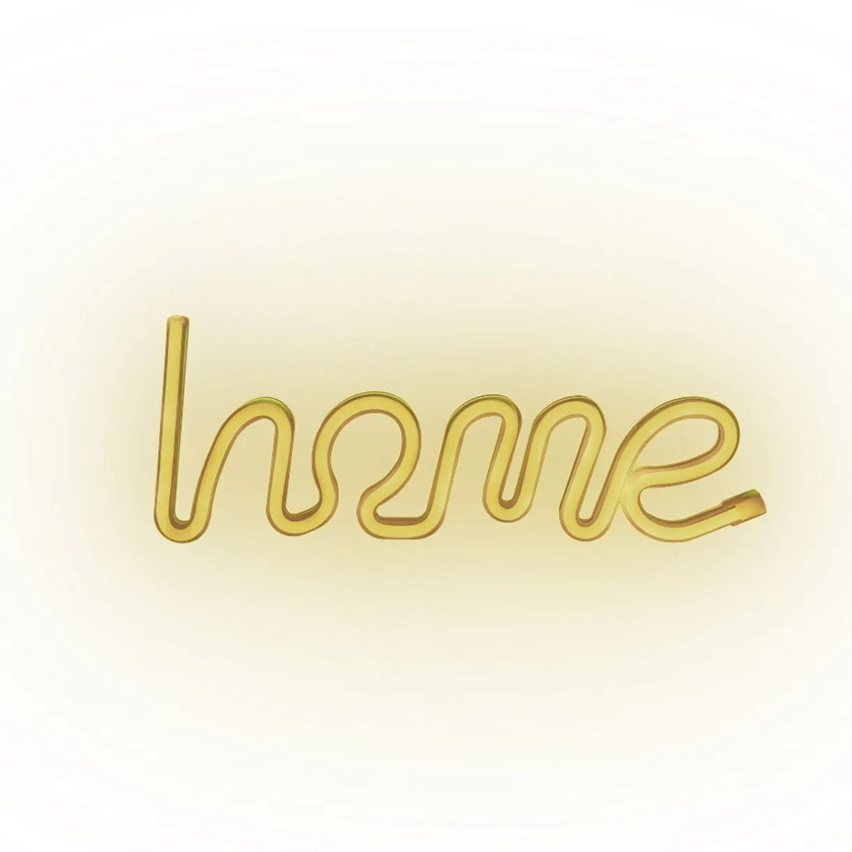 Lampe néon LED forme home jaune à suspendre L34xH12,5cm < Gifi Outlet