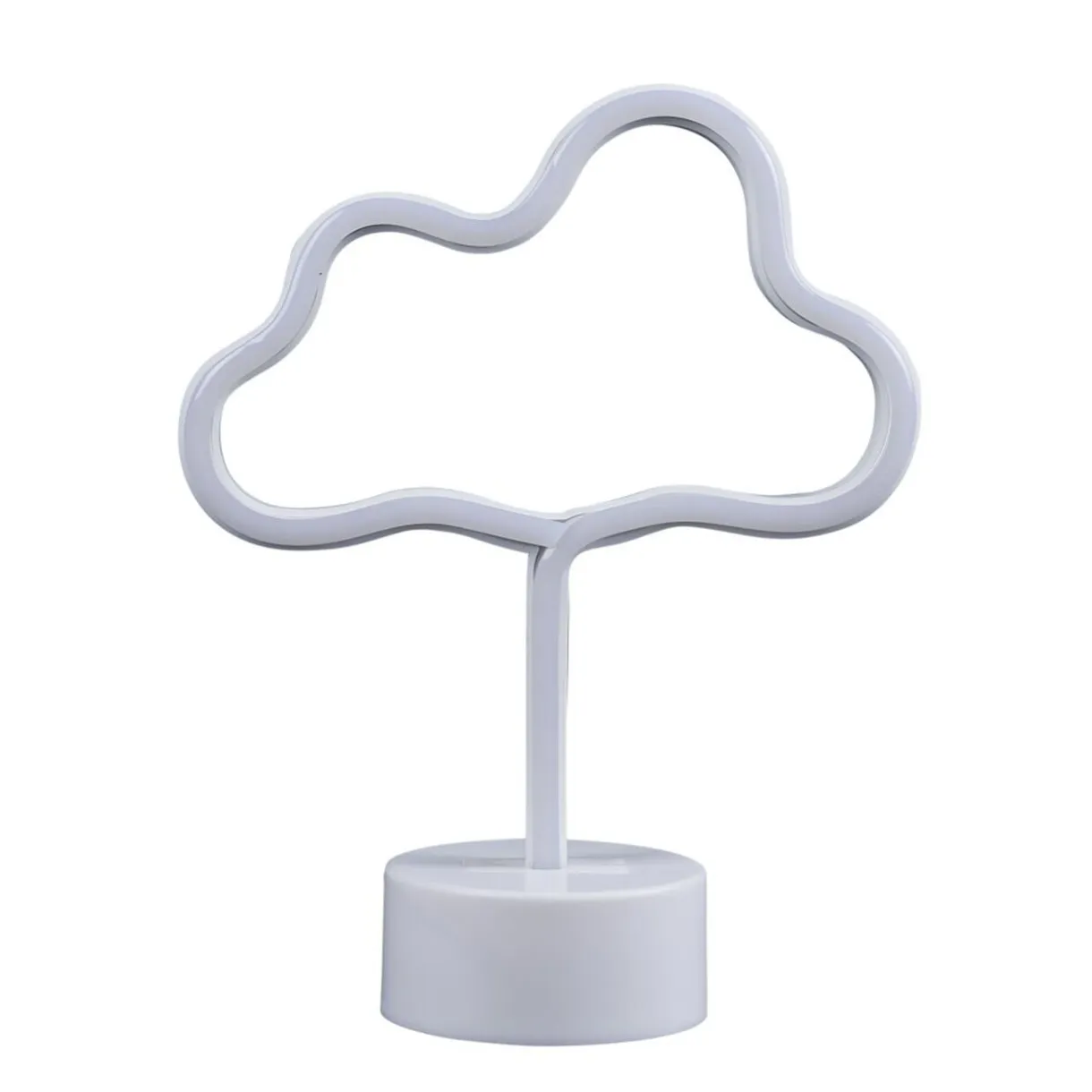 Lampe néon sur base forme nuage PVC 24x19cm jaune < Gifi Online