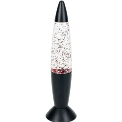 Lampe à paillettes changement de couleur Ø9xH35cm noir