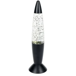 Lampe à paillettes changement de couleur Ø9xH35cm noir