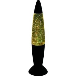 Lampe à paillettes changement de couleur Ø9xH35cm noir
