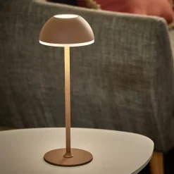 Lampe à poser sans fil tactile et rechargeable USB 3 nuances H37cm Brun < Gifi