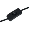 Lampe socle cylindre métal noir Ø8xH12cm