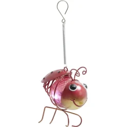 Lampe solaire forme insecte en métal à suspendre 9x8xH11cm (3 modèles)
