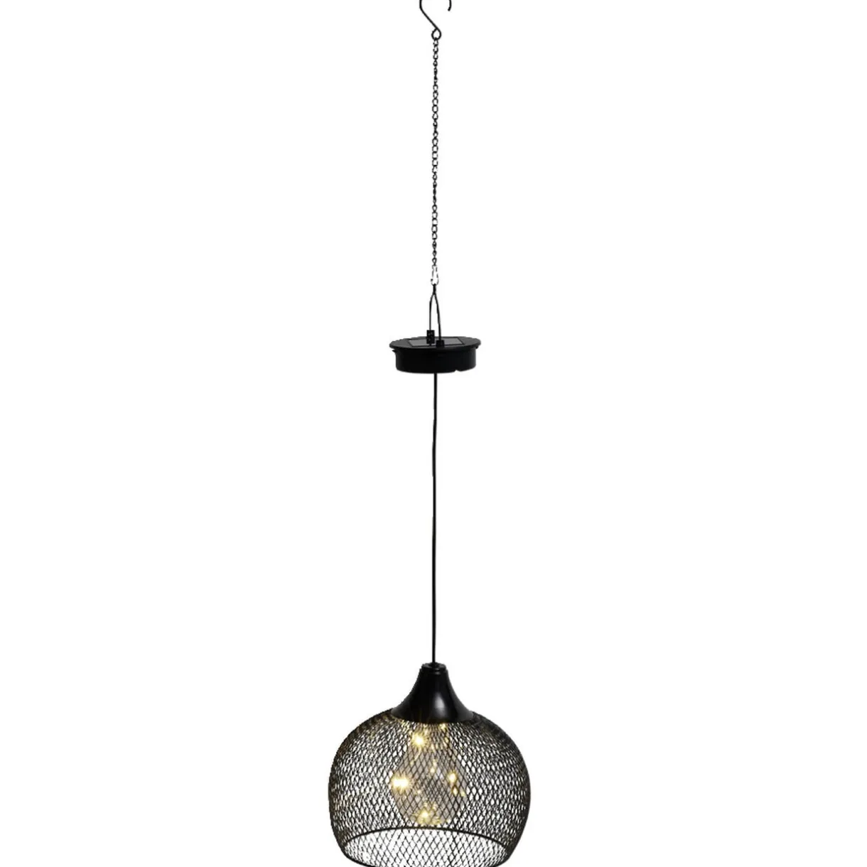 Lampe solaire 5LED à suspendre en métal Ø18,5xH70cm < Gifi Best