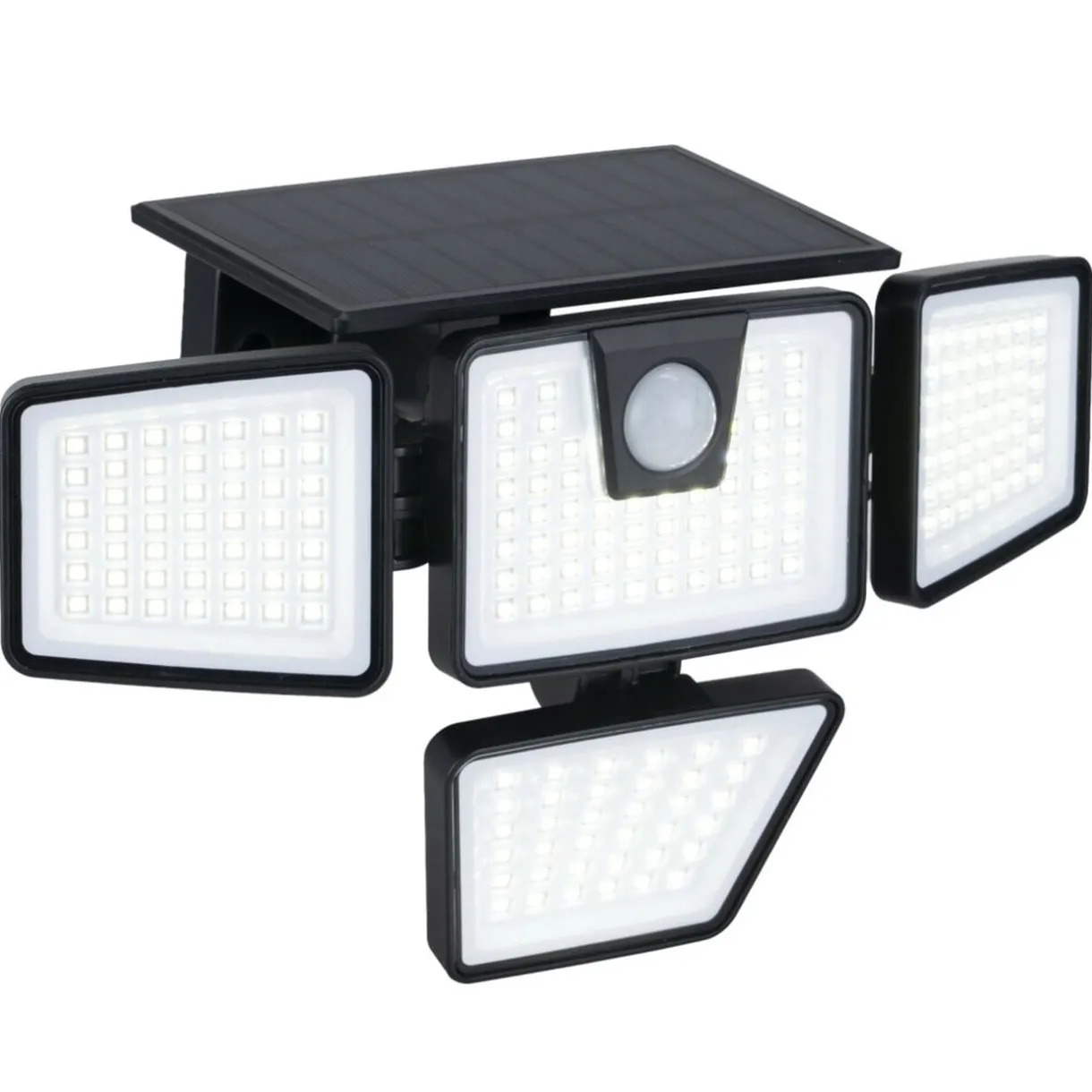 Lampe solaire murale détecteur de mouvement 192LED 800lms 7W noir < Gifi Outlet