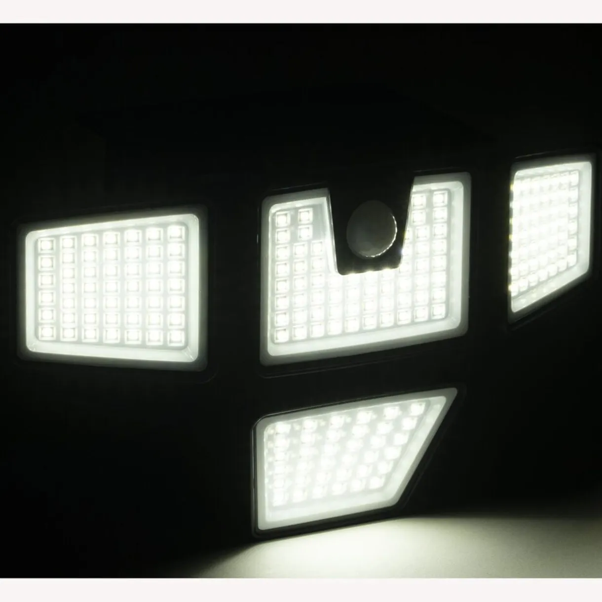 Lampe solaire murale détecteur de mouvement 192LED 800lms 7W noir < Gifi Outlet