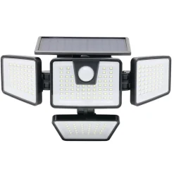 Lampe solaire murale détecteur de mouvement 192LED 800lms 7W noir < Gifi Outlet