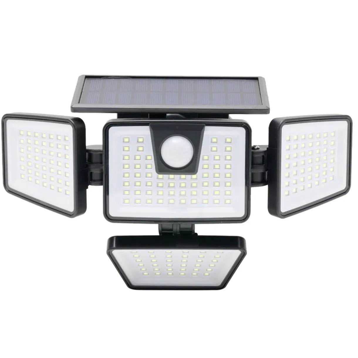 Lampe solaire murale détecteur de mouvement 192LED 800lms 7W noir < Gifi Outlet