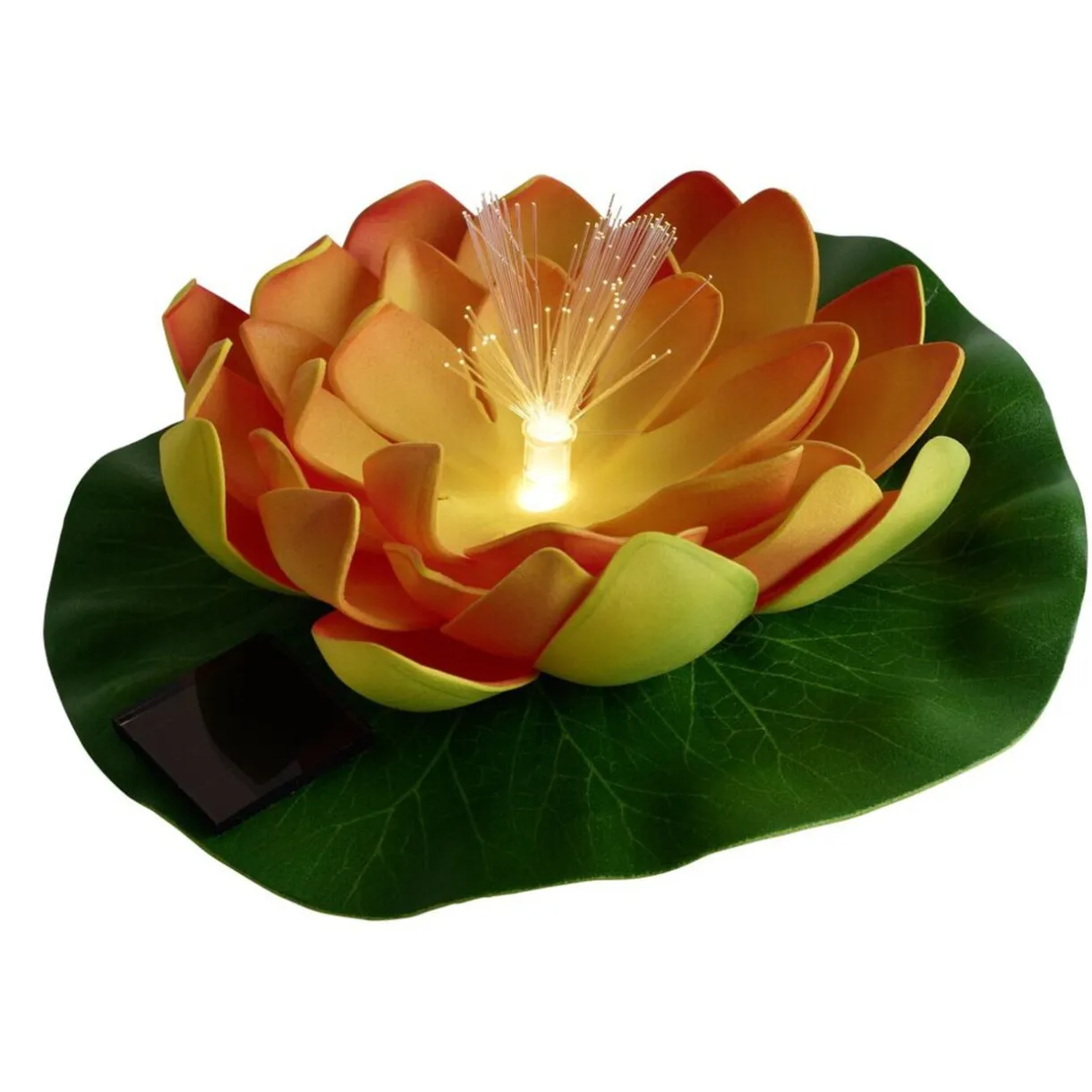 Lampe solaire nénuphar Ø17xH7cm (4 modèles) < Gifi Outlet