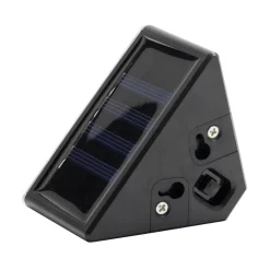 Lampe solaire noire x2 pour escalier 9LED 8,5x5,5xH5,5cm