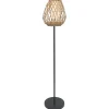 Lampe solaire sur pied osier métal Bali Ø28xH141cm < Gifi Best