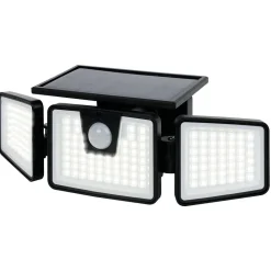 Lampe solaire triple LED 550 lumens détecteur de mouvement