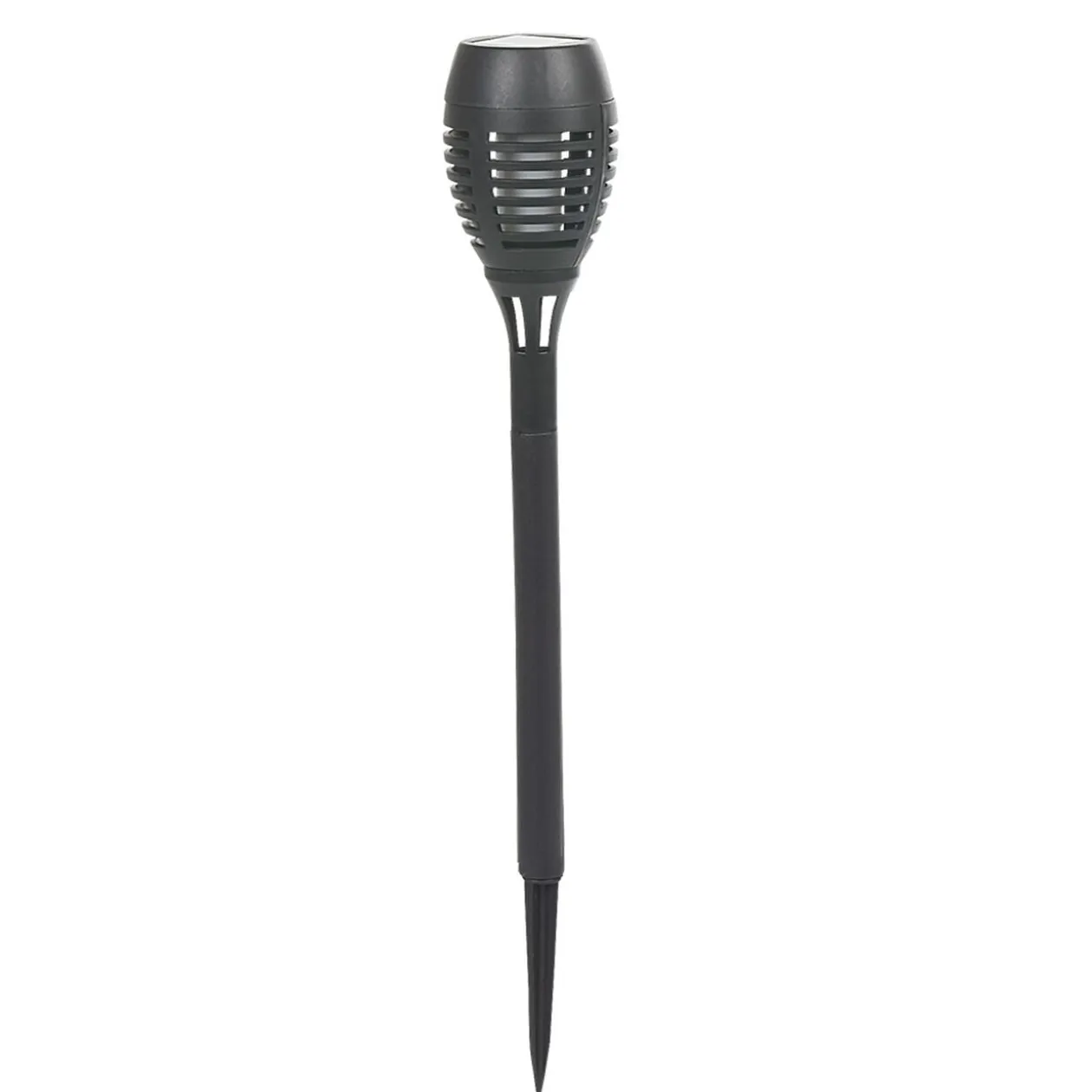 Lampe torche solaire à planter effet flamme H48cm