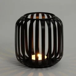 Lanterne ajourée métal noir Ø10xH12cm < Gifi Sale