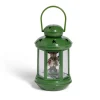 Lanterne de Noël lumineuse avec personnage à poser H17,5cm (2 modèles)