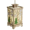 Lanterne de Noël lumineuse décor renne H23,5cm