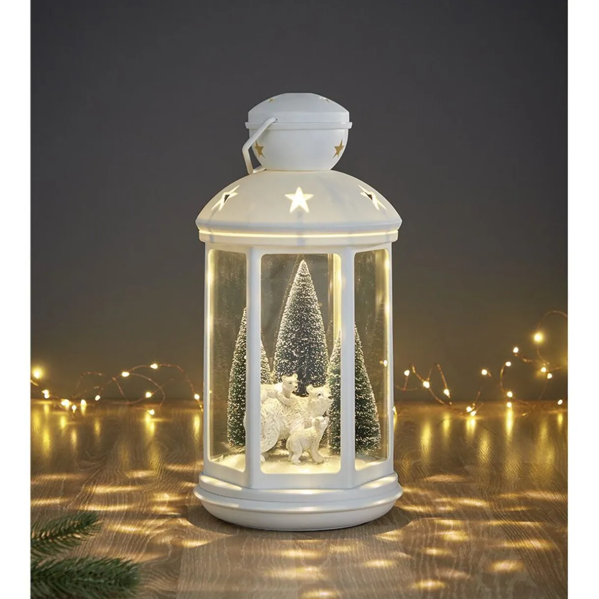 Lanterne de Noël lumineuse à led animé < Gifi