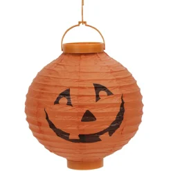 Lanterne en papier ronde lumineuse à suspendre Halloween (2 modèles)