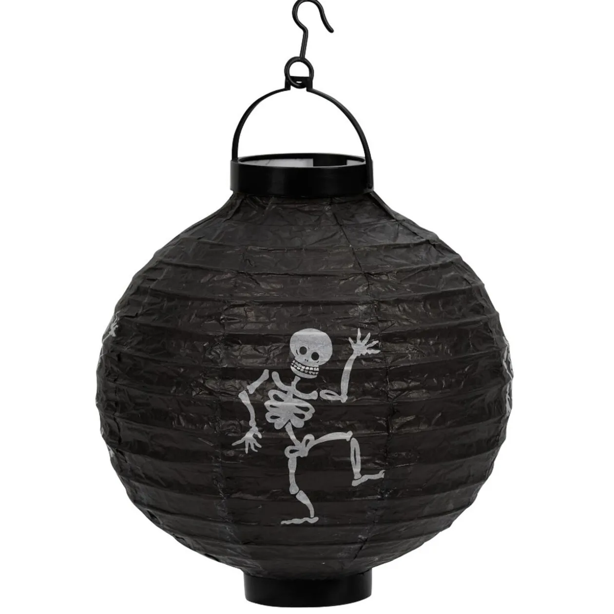 Lanterne en papier ronde lumineuse à suspendre Halloween (2 modèles)