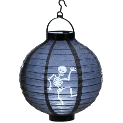 Lanterne en papier ronde lumineuse à suspendre Halloween (2 modèles)