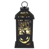 Lanterne Happy Halloween LED blanc chaud