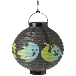 Lanterne lumineuse Halloween à suspendre Ø20xH22cm (2 modèles)