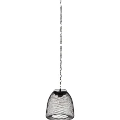 Lanterne solaire métal grillagé noir < Gifi Outlet