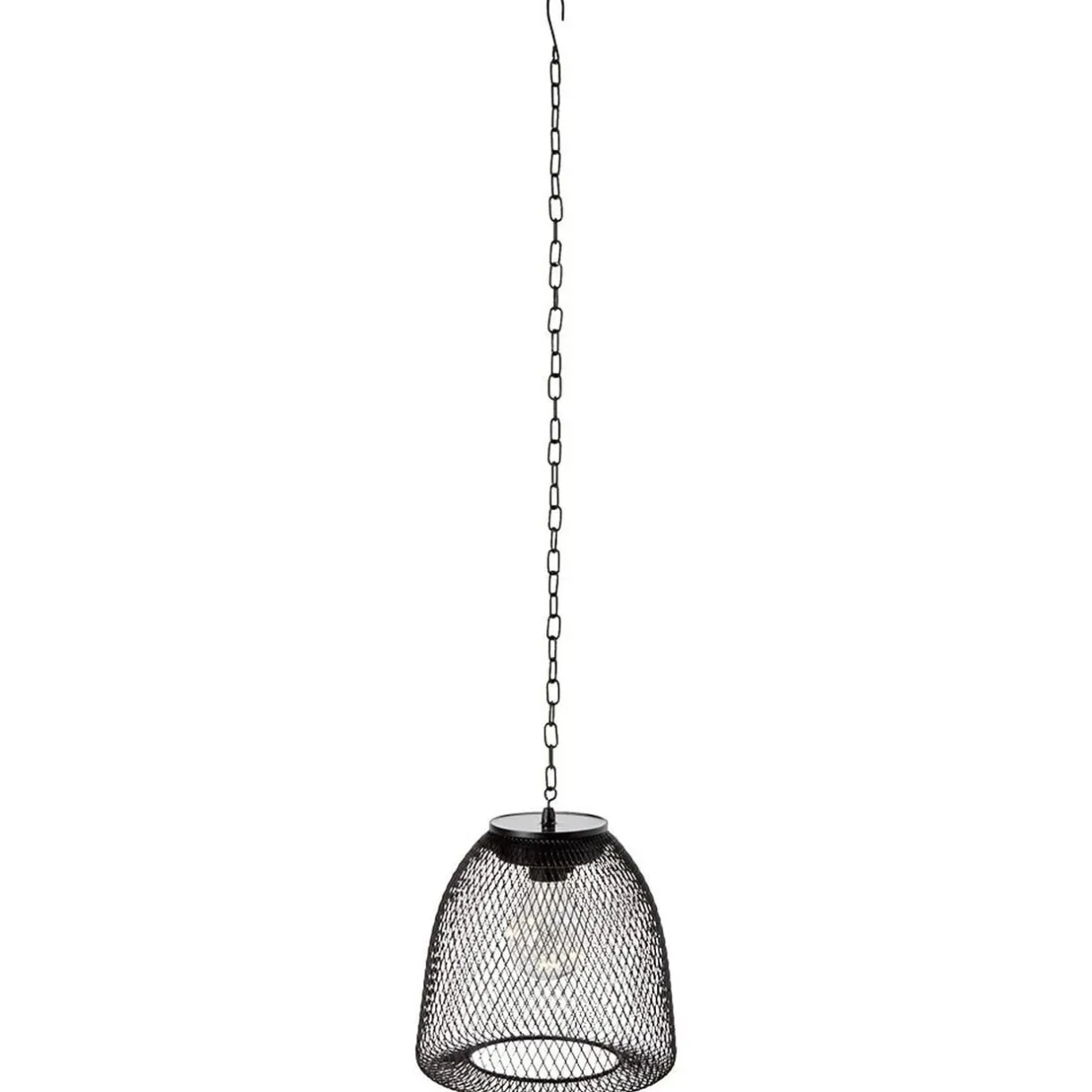 Lanterne solaire métal grillagé noir < Gifi Outlet