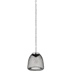 Lanterne solaire métal grillagé noir < Gifi Outlet