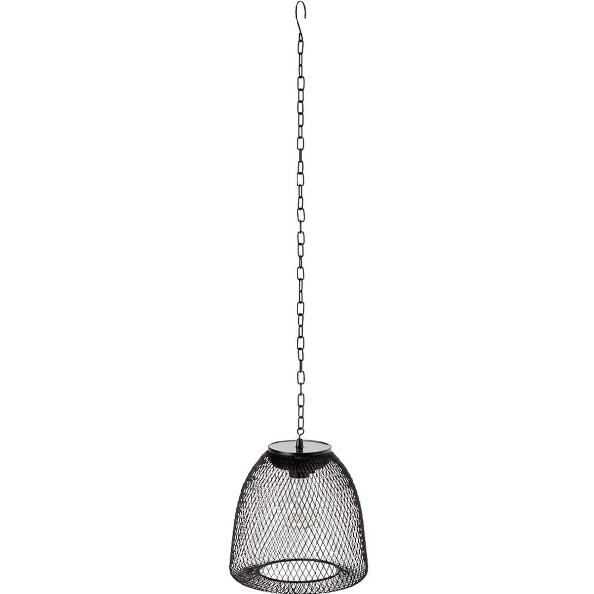 Lanterne solaire métal grillagé noir < Gifi Outlet