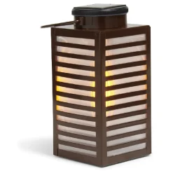 Lanterne solaire à poser ou suspendre noir 1 LED blanc chaud < Gifi Online