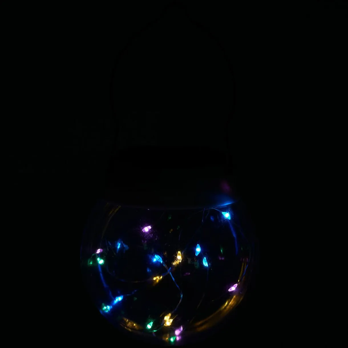 Lanterne Solaire à suspendre 20 microded Multicolore < Gifi New