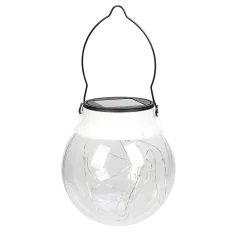 Lanterne Solaire à suspendre 20 micro Led Blanc froid