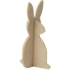 Lapin origami à poser déco Pâques feutrine Ø7,5xH15cm x3 < Gifi