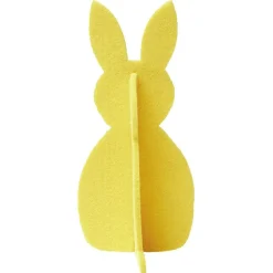 Lapin origami à poser déco Pâques feutrine Ø7,5xH15cm x3 < Gifi