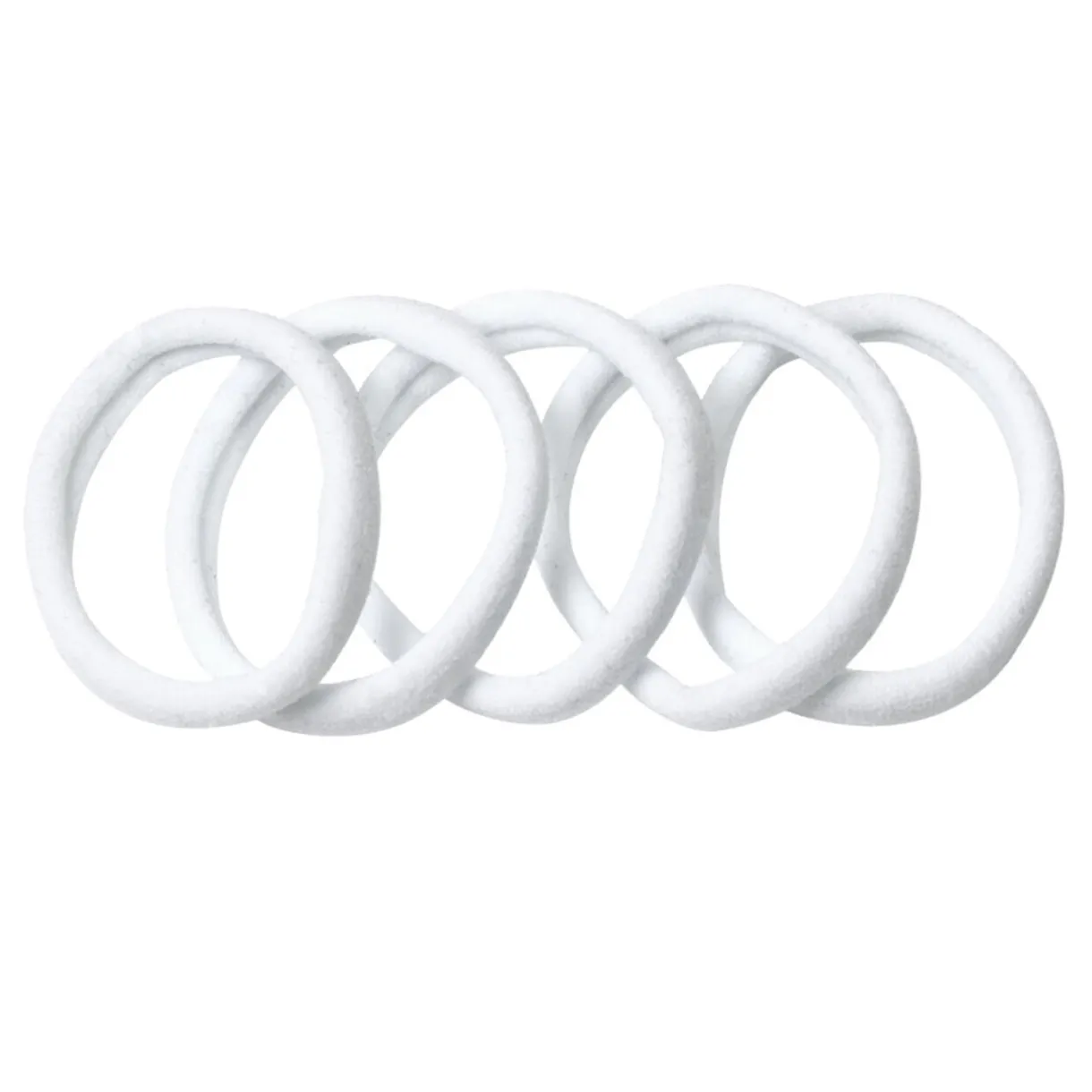 Élastique à cheveux x5 blanc Ø4cm < Gifi New