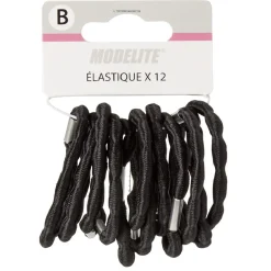 Élastique latex ondulé noir x12 < Gifi New