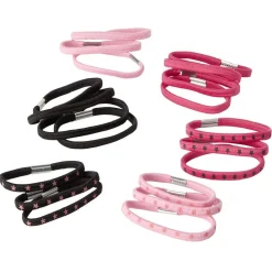 Élastique latex uni imprimé noir rose x20 < Gifi Discount