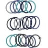 Élastique sans métal uni bleu gris x20