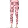 Legging Noël à rayures rouge et blanc < Gifi Discount
